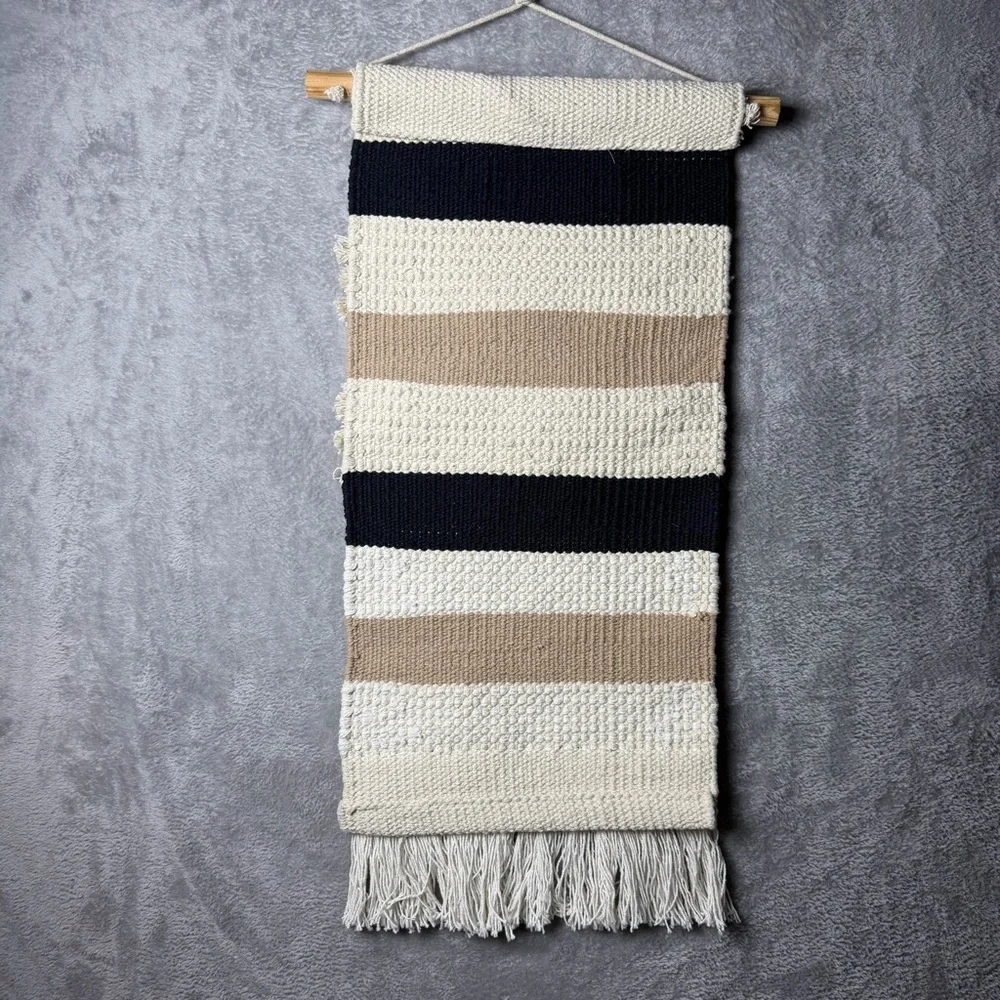 Boho Woven Wall Hanging with Fringe Wall Tapestry Wall Decor